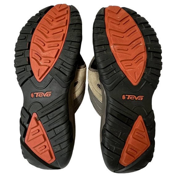 Teva Mens Size 12 Dune Pajaro Leather Outdoor Flip Flop Sandal Water Resistant - Picture 6 of 7